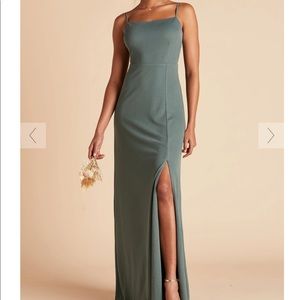 Birdy Grey Benny Crepe Bridesmaid Dress Sea Glass XS